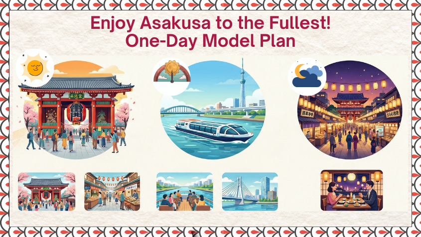 enjoy asakusa to the fullest! one-day model plan